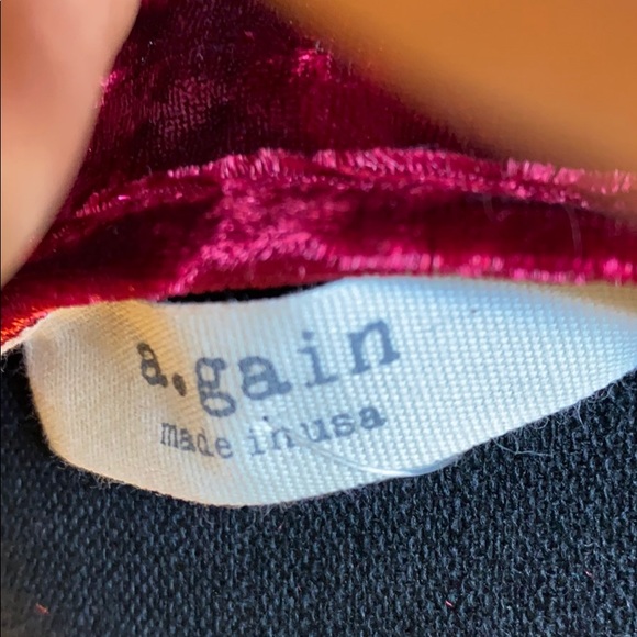 a•gain polyester wine long sleeve top - Picture 4 of 6